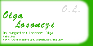 olga losonczi business card